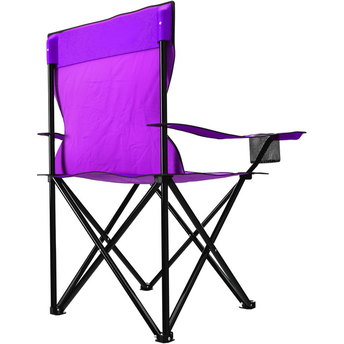Складний стілець 24MOVE® для кемпінгу, риболовлі та відпочинку на природі (фіолетовий)