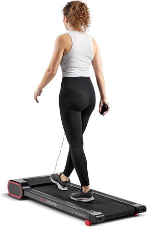 Бігова доріжка Sunny Health & Fitness SF-T7945SMART під стіл, розумна, тонка, з пультом, енергоефективна, підвищена безпека