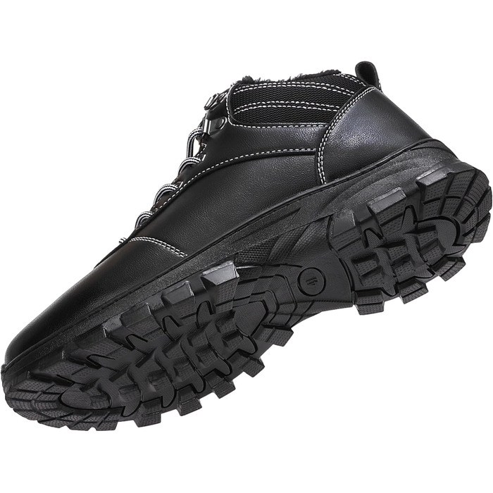 Зимові черевики для чоловіків та жінок – теплі, з підкладкою, снігові черевики, легкі, нековзні, для активного відпочинку та повсякденного носіння (36 EU, чорний Gb1172)