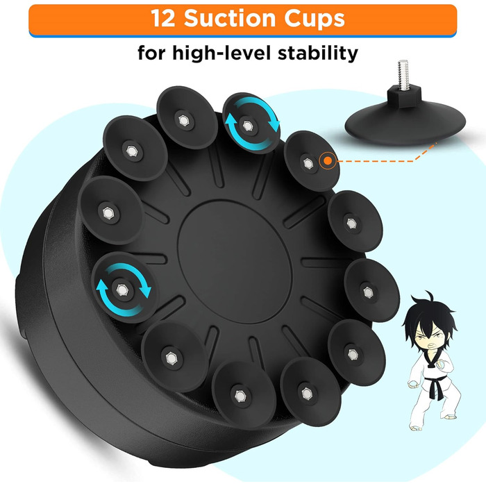 Боксерський мішок RDX Junior Standbox, рукавички для тренувань, MMA, кікбоксинг, бокс, 4 фути (блакитний)