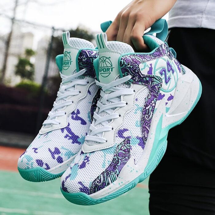 Баскетбольні кросівки для чоловіків та жінок, спортивні, для ходьби, легкі, снікерси, неслизькі, зносостійкі, розміри 36-45 EU, білі, зелені