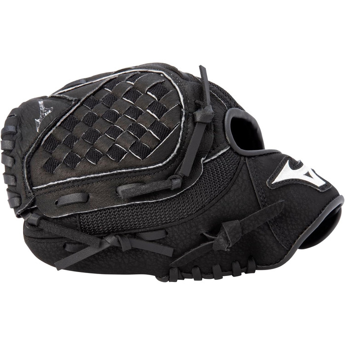 Рукавиця бейсбольна дитяча Mizuno Prospect PowerClose (ліва рука, чорний/тартан-флекс)