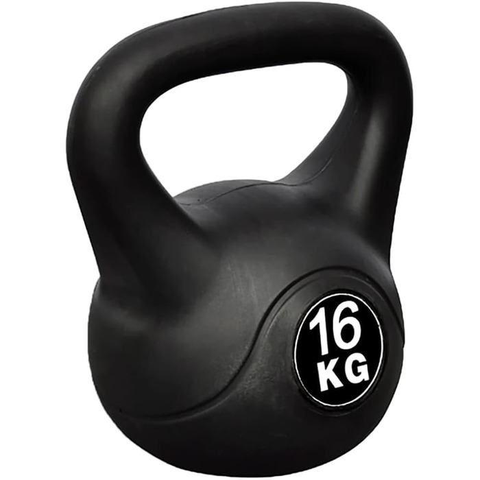 Гиря Kettlebell vidaXL 16 кг для тренувань у спортзалі