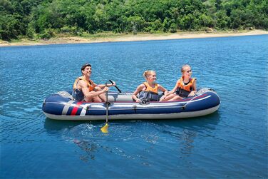 Надувний човен Bestway Hydro-Force Treck X3 для 3 дорослих та 1 дитини, 307x126x39 см, комплект
