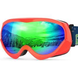 Дитяча лижна маска OutdoorMaster з UV-захистом, сумісна з шоломом, для хлопчиків і дівчаток, VLT 18%