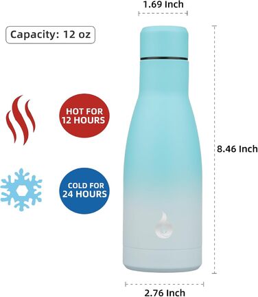 Термос BJPKPK 500 мл з нержавіючої сталі: термокружка-пляшка, багаторазова, для напоїв, чорно-червона, зберігає холод та тепло