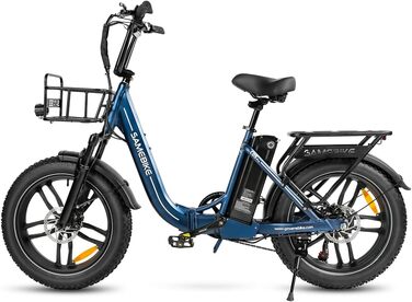 Електровелосипед SAMEBIKE для дорослих, 20'' складаний E-Bike з знімною 36В 13Аг літієвою батареєю, 7-швидкісний складаний електровелосипед