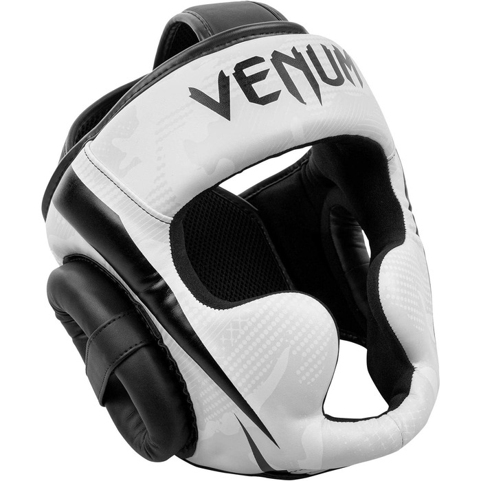 Боксерський шолом Venum Elite білий/камуфляж, захисний для боксу та MMA