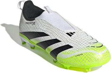 Дитячі футбольні бутси adidas Predator League Laceless для твердого поля, розмір 35.5 EU, кольори: Cloud White, Core Black, Lucid Lemon