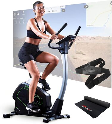 Велотренажер Christopeit Sport Eco 1000 з генератором, магнітною системою гальмування, USB, підтримкою Kinomap, до 150 кг