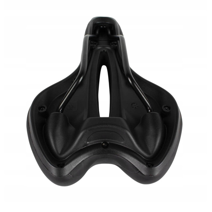 Гелеве велосипедне сідло H-Rocks Obsidian — комфортне, чорне, для MTB