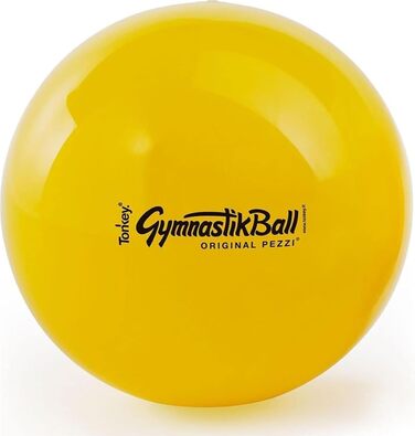Гімнастичний м'яч PEZZI Original Pezziball 42 см, жовтий – універсальний фітнес-м'яч для терапії, спорту та офісу, міцний ПВХ, навантаження до 400 кг