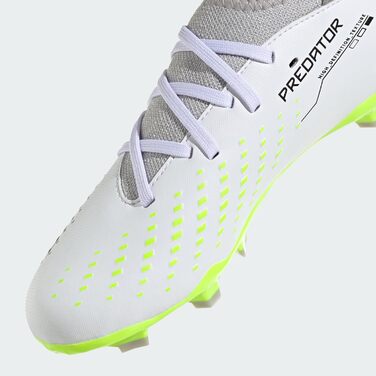 Дитячі футбольні бутси adidas Predator Accuracy.3 FG для жорсткого ґрунту (30.5 EU, білий, чорний, лимонний)