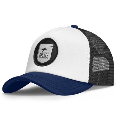 Чоловіча бейсболка-тракер Oblack Classic Total Black, темно-синя (Blue Navy), універсальний розмір