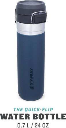 Термобутилка Stanley Quick Flip з нержавіючої сталі, 7+ годин холоду, BPA-free, герметична, для води, з кришкою-дозатором, придатна для миття в посудомийній машині