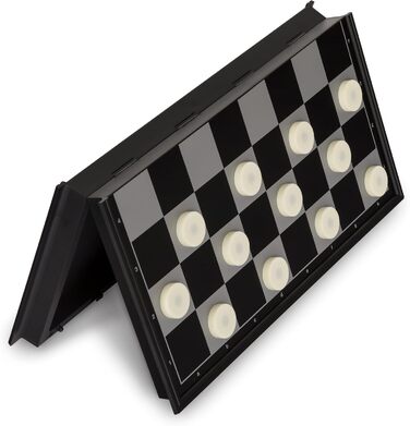 Набір для подорожей 2 в 1: шахи та шашки з магнітами - 31.8 см