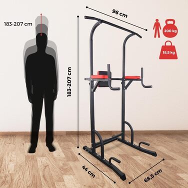 Мультифункціональна силова станція Mobiclinic MultiFit, турнік-бруси, до 200 кг, регульована висота і спинка, для дому, європейський бренд
