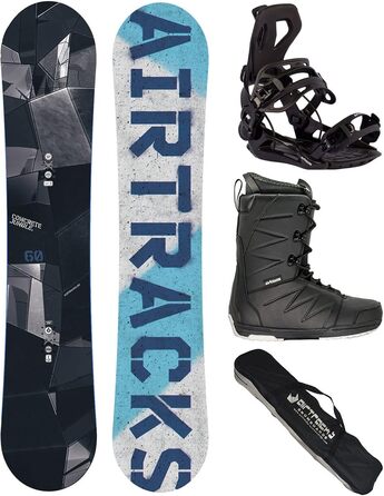 Комплект для сноубордингу Airtracks Jungle Wide Hybrid Rocker 150 см + кріплення Master FASTEC + черевики Star Black 40 + сумка