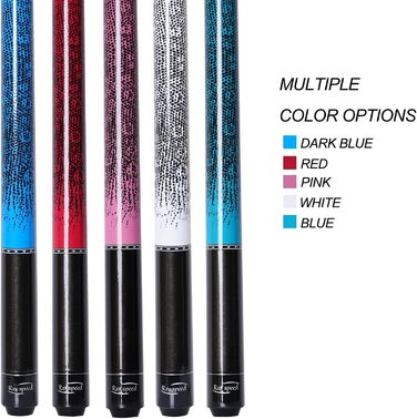 Професійний билькардний кий Ray Speed з 3D-друкованим грифом та наконечником 13 мм, для точної гри, низький оберт для покращеної точності, колір темно-синій