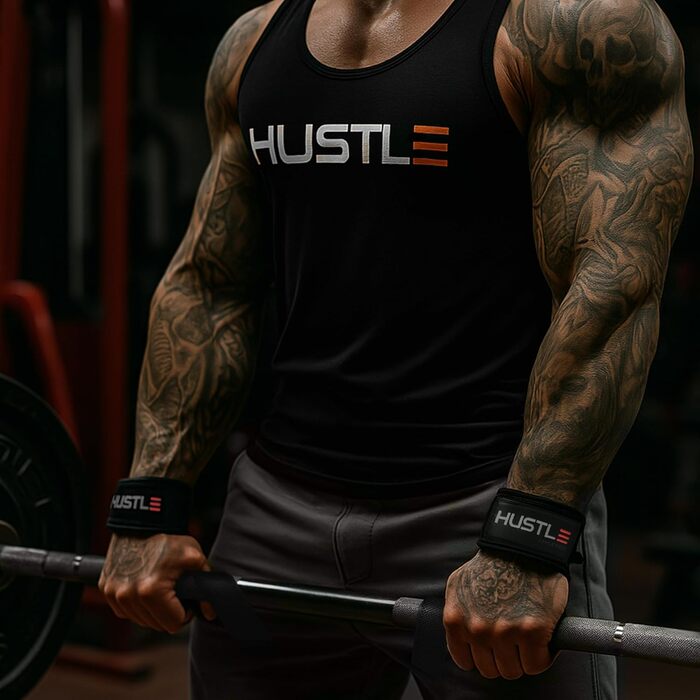 Підйомні лямки Hustle Athletics для чоловіків, ремені для тяги, тренажерний зал