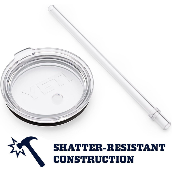 Термокружка YETI Rambler з трубочкою, нержавіюча сталь, ізольована, Charcoal, 769 мл