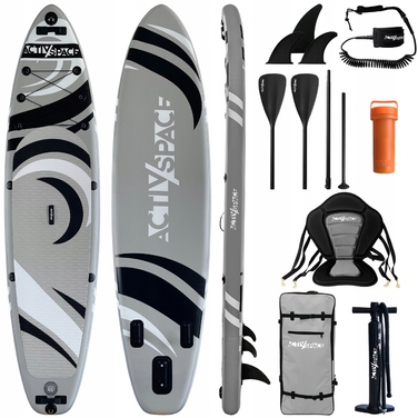 Надувна SUP-дошка Activ/Space з сидінням-каяком, навантаження до 220 кг, довжина 350 см