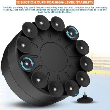 Дитячий боксерський мішок RDX 4 фути з підставкою, рукавички для тренувань, MMA, кікбоксинг, бокс, єдиноборства, муай-тай, білий