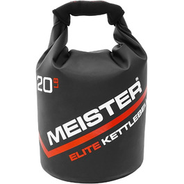 Портативна м'яка гиря-сендбег Meister Elite, чорна, 10/15/9 кг