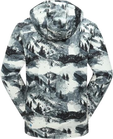 Чоловіча водонепроникна лижна куртка PHIBEE, тепла, вітрозахисна, з капюшоном, для зими, розмір XXL, з принтом