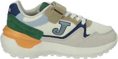 Дитячі спортивні кросівки Joma J3080S2516V, на липучці, еластичні шнурки, багатоколірні, для хлопчиків (30 EU, Бежевий)