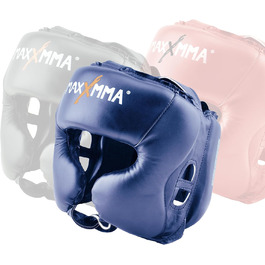 Захист голови MaxxMMA L/XL для боксу, ММА, кікбоксингу, карате, тхеквондо (блакитний)