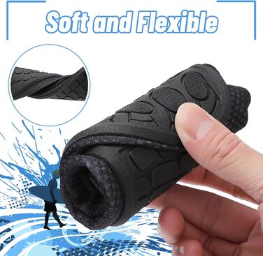 Чоботи для плавання та водного спорту: чоловічі та жіночі неопренові тапки, для пляжу, серфінгу, басейну (41 EU, 788 Чорний)