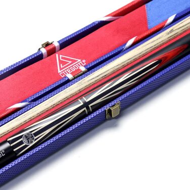 CUESOUL 57' Ручний Більярдний Кігонь з Ебену (Чорне Дерево) з Дизайном Union Jack, CSSC-GQ-2