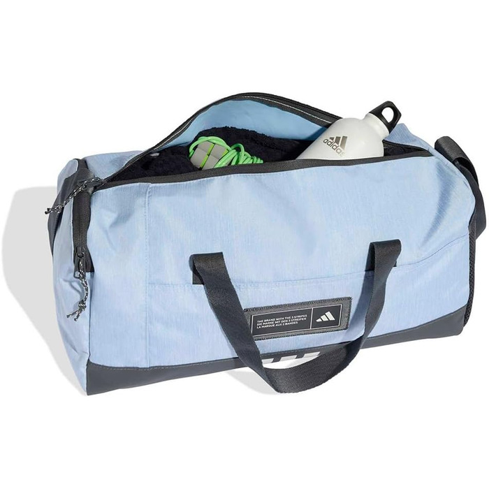 Спортивна сумка Adidas 4ATHLTS Unisex, чорна з синім Glow Blue, розмір S