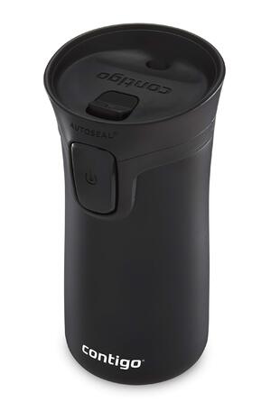 Термокружка Contigo Pinnacle Autoseal 300 мл, нержавіюча сталь, чорна матова - ізольована, герметична, для кави та чаю