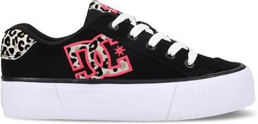 Жіночі кросівки DC Shoes Chelsea, 36 EU, чорний/рожевий леопард