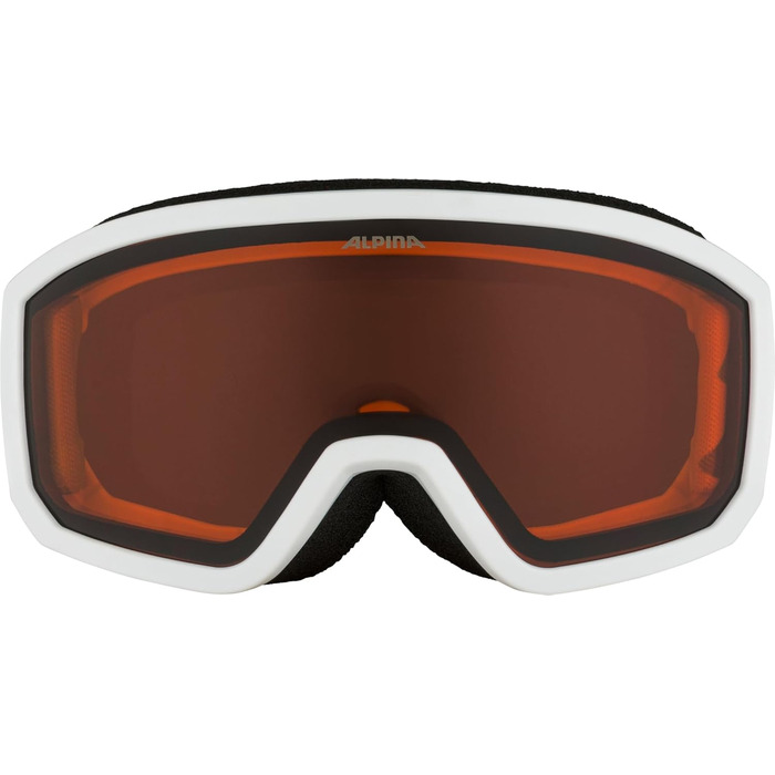 ALPINA Uniex Kinder Carabeo Jr. Kibrille (1 шт.) - білий з рожевим матовим покриттям