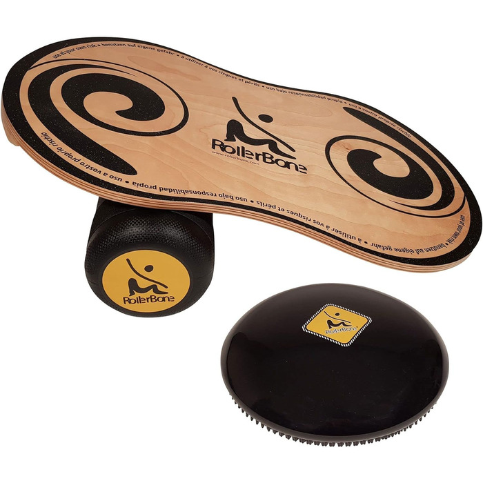 Балансборд RollerBone 1.0 Pro Set + Softpad для фітнесу, тренажер для балансу
