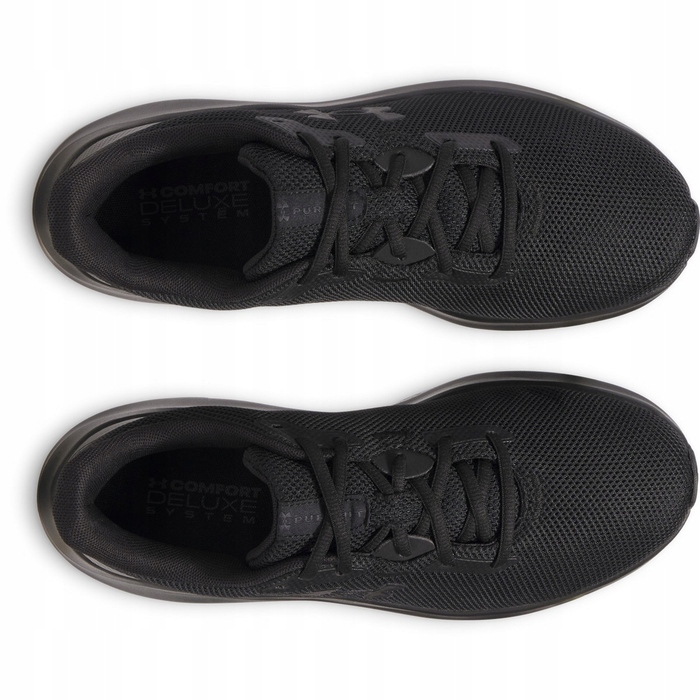Чоловічі кросівки для бігу Under Armour UA Charged Pursuit 4, чорні, розмір 44