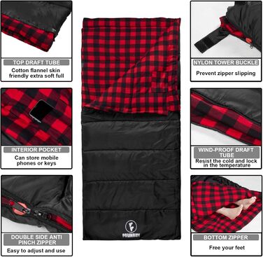 Спальний мішок фланелевий теплий 3-4 сезони XXL з бавовняним утеплювачем для дорослих, відпочинку на природі, риболовлі, кемпінгу, походів, легкий, для дому та вулиці, блакитний з 2lbs наповнювачем (червоний з 2lbs наповнювачем)