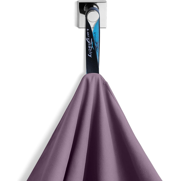 Рушник мікрофібра для фітнесу з іонами срібла Samtviolett 60x120 см – швидковисихаючий, надлегкий, поглинаючий, для йоги, подорожей, пляжу