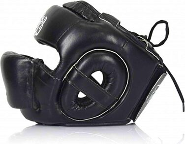Захисний шолом Fairtex HG14 для тайського боксу, MMA, K-1, повний захист обличчя, чорний, розмір L