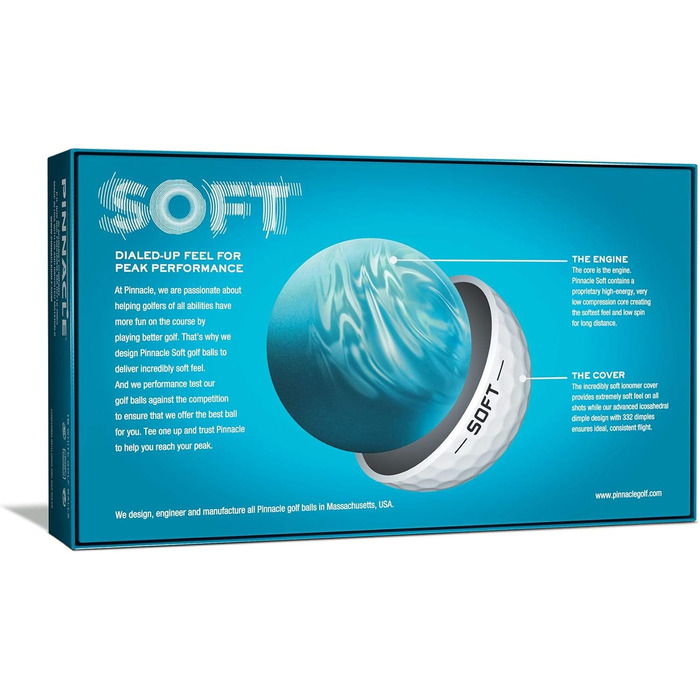 Гольф-м'ячі Pinnacle Rush and Soft, 15 штук