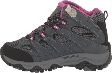 Черевики для ходьби Merrell Moab 3 Mid Wtrpf для хлопчиків, розмір 13 Big Kid, колір Granit Beere