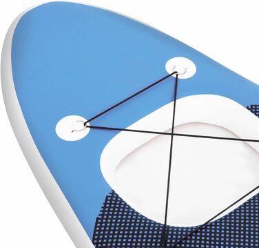Надувна SUP-дошка LAPOOH 330x76x10 см морська синя, комплект для сапсерфінгу з веслом, сидінням та аксесуарами