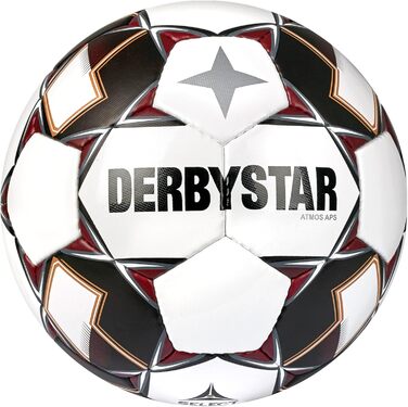 Футбольний м'яч Derbystar Atmos APS V22 1105 123, білий/чорний, офіційний розмір