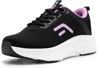 Жіночі кросівки FitVille для ходьби та бігу - широкі, зручні, дихаючі, з неслизькою підошвою. Ідеальні для занять спортом, фітнесом, джогінгом на вулиці. Кольори: блакитний, бірюзовий, чорний, лавандовий. Розмір 39 EU. Модель V17