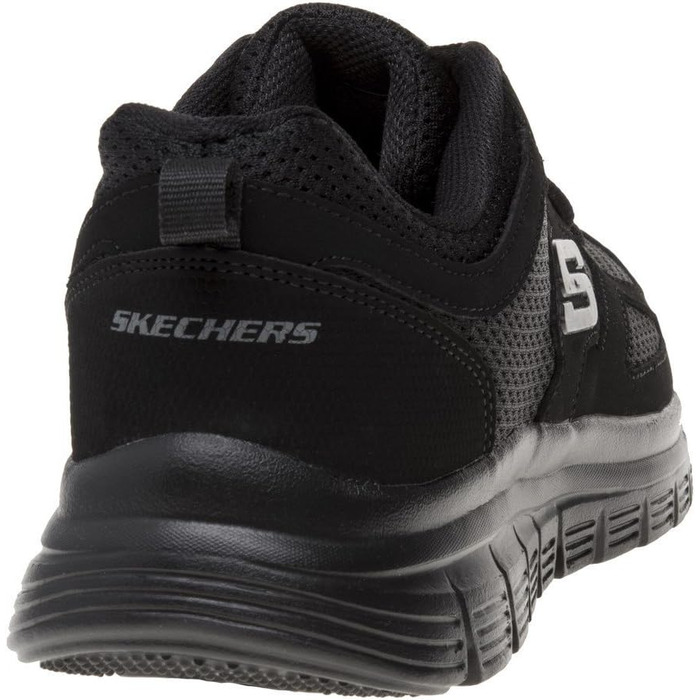 Чоловічі кросівки Skechers Burns - Agoura зі шкіри та сітки, чорні, розмір 48.5 EU