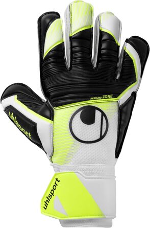 Воротарські рукавички Uhlsport Soft Advanced для дітей і дорослих, розмір 9, біло-жовто-чорні