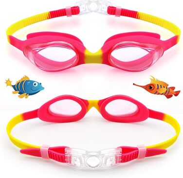 Дитячі окуляри для плавання Kinder A4 Pink, 2-12 років